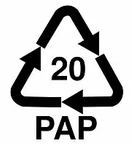 PAP 20 Recycling-Symbol